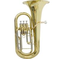 Bombardino Euphonium 3 Pistos Ep 200 Laqueado Dourado Com Case New York [f097] - 1
