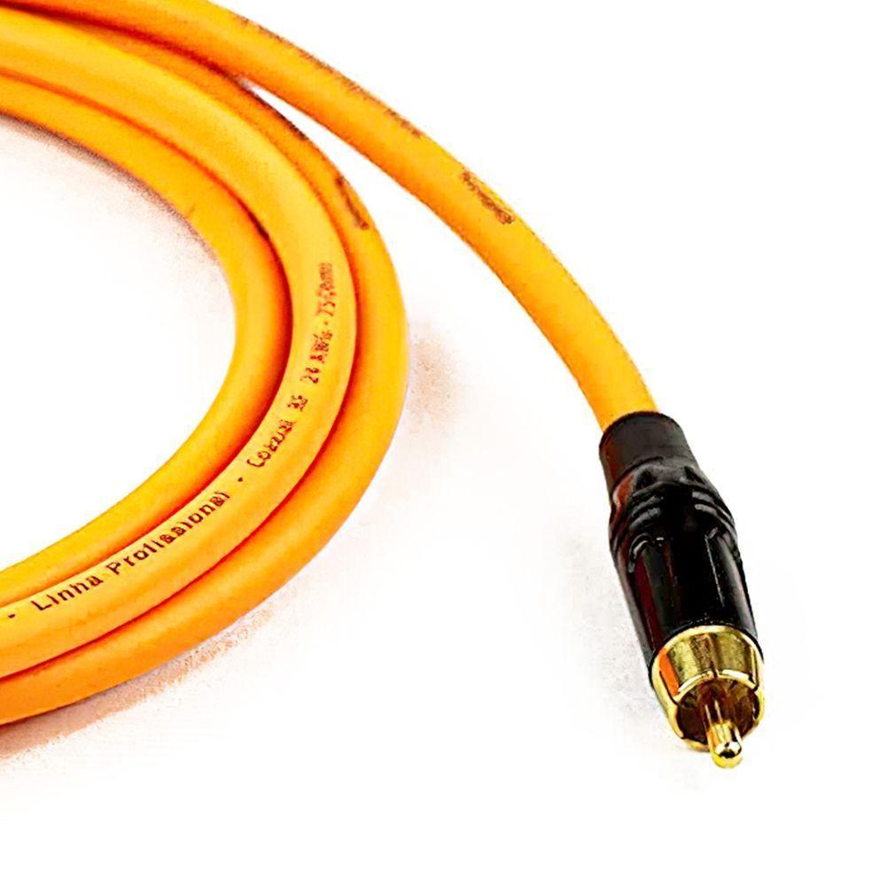 Cabo Coaxial Digital (spdif) Laranja - 45 Metros - 6