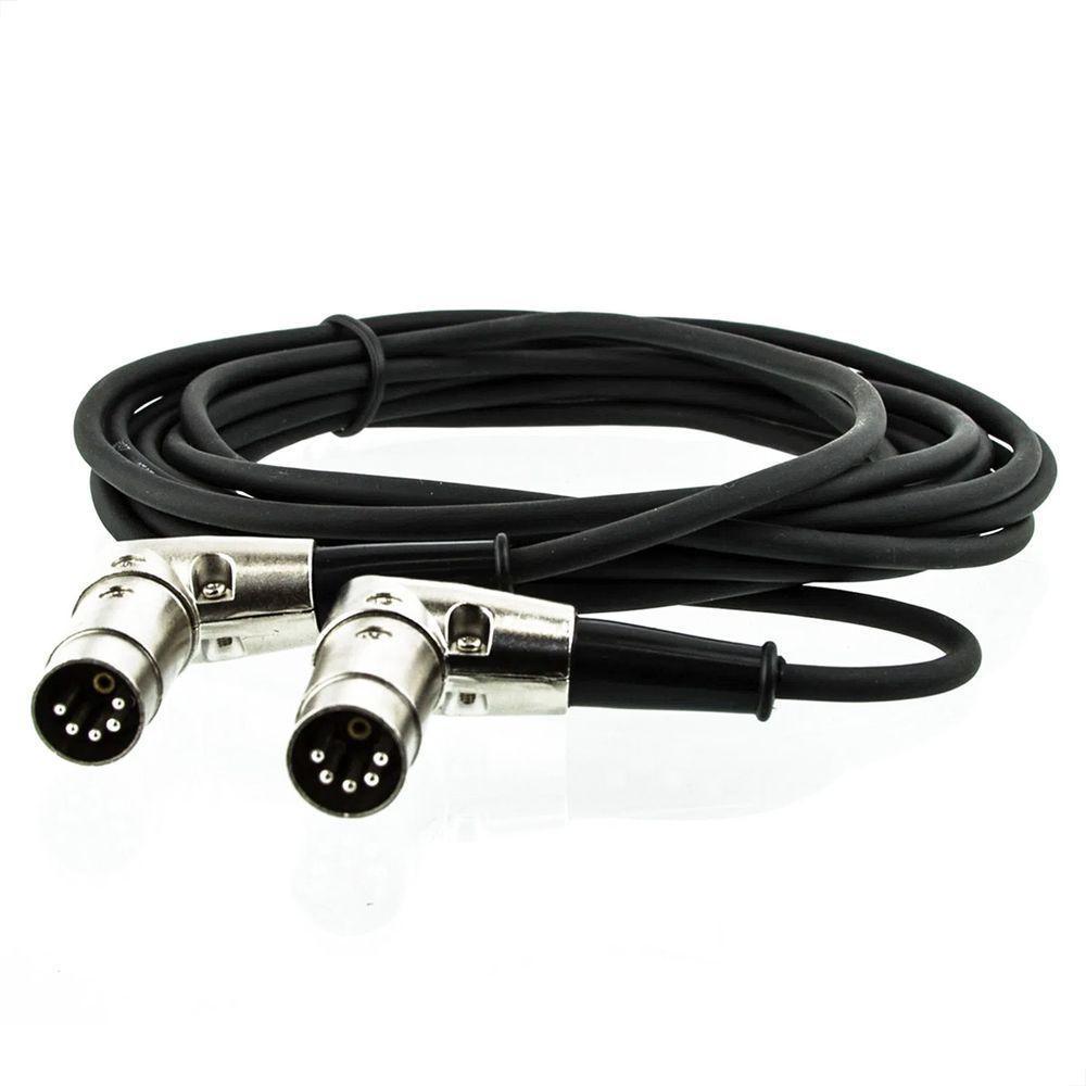 Cabo Midi Profissional Pontas Metálicas 90°-90° - 10 Metros - 1