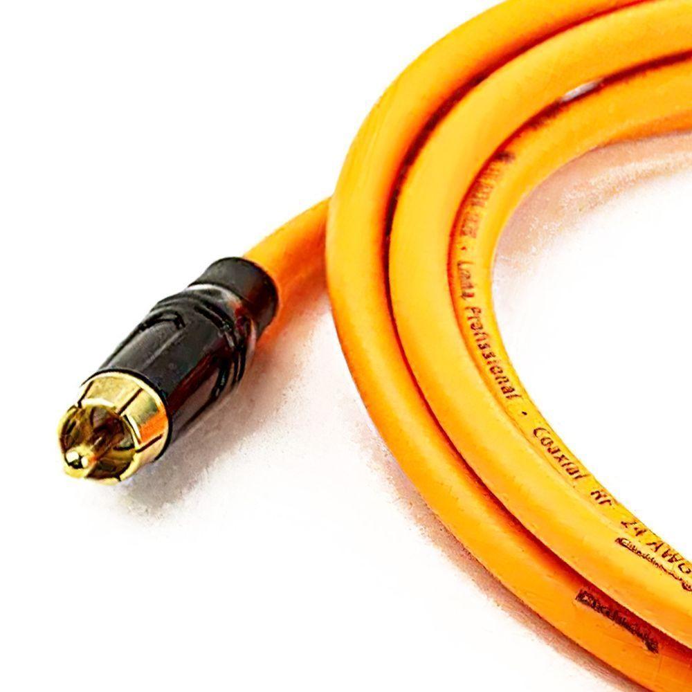 Cabo Coaxial Digital (spdif) Laranja - 15 Metros - 2