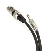 Cabo De Microfone Xlr Para P10 Estereo - Preto - 45 Metros - 2