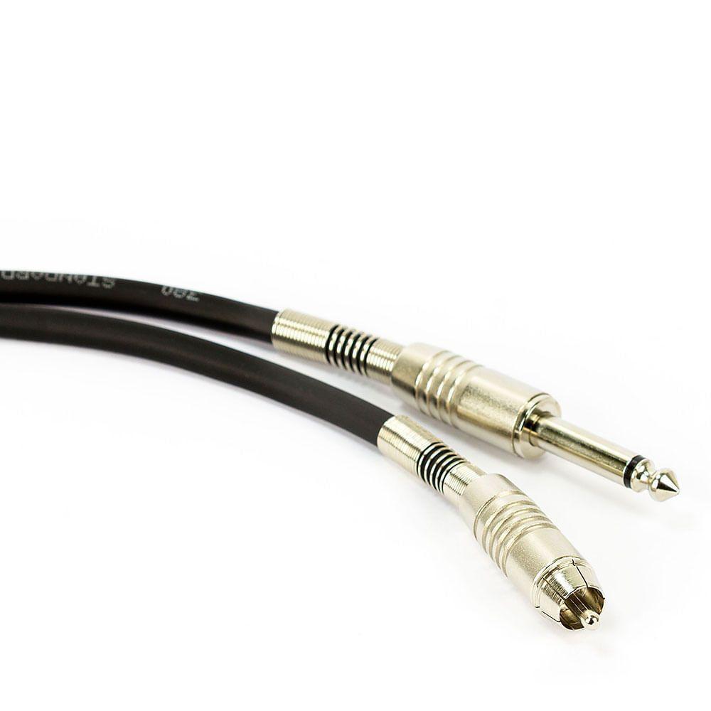 Cabo P10 Mono Para 1 Rca Macho Santo Angelo - 3 Metros - 3