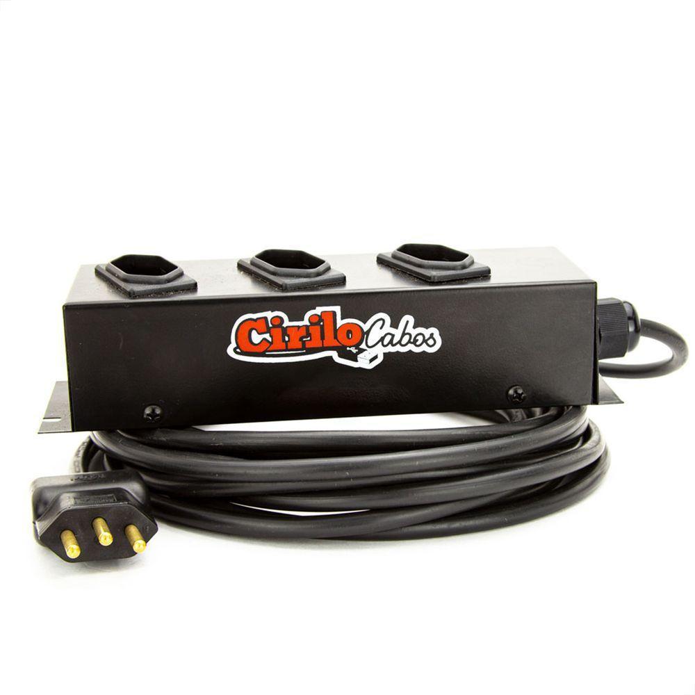 Extensão Cabo Pp 3x2,50 De 3 Tomadas 20a - 45 Metros - 1