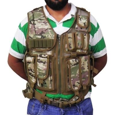 Colete Ajustavel Airsoft Paintball Multicam Tatico Camuflado