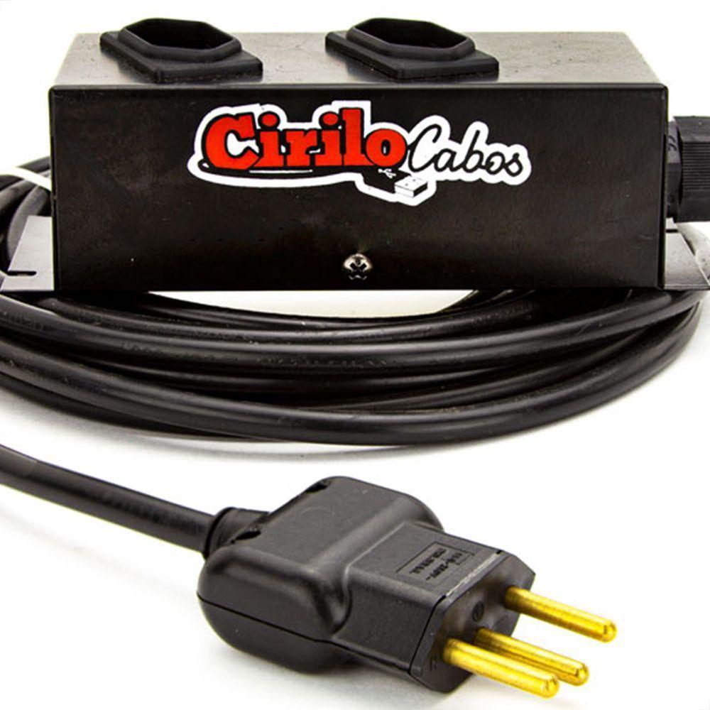 Extensão Cabo Pp 3x1,00 De 2 Tomadas 20a - 8 Metros - 3