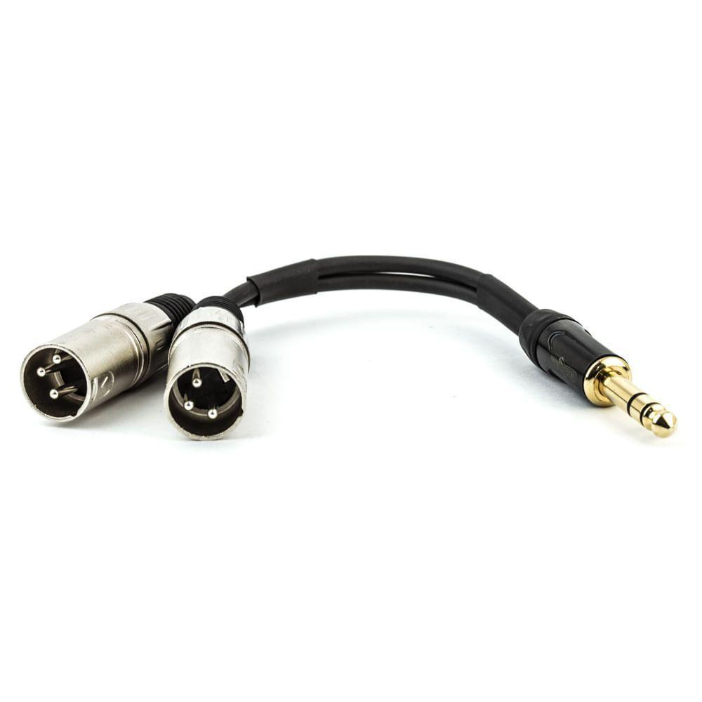 Cabo P10 Estereo Para 2 Xlr Macho - 8 Metros - 1