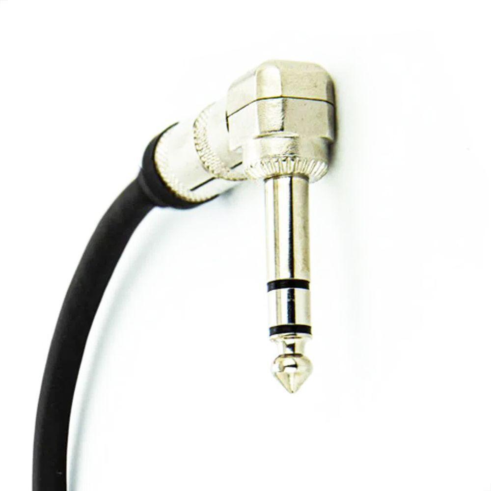 Cabo Adaptador P10 90º X P10 90º Estereo - 1,5 Metro - 2