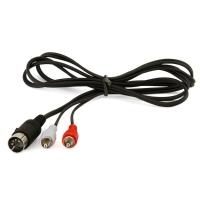 Cabo Din 5 Pinos X 2 Rca - 1,5 Metro - 1