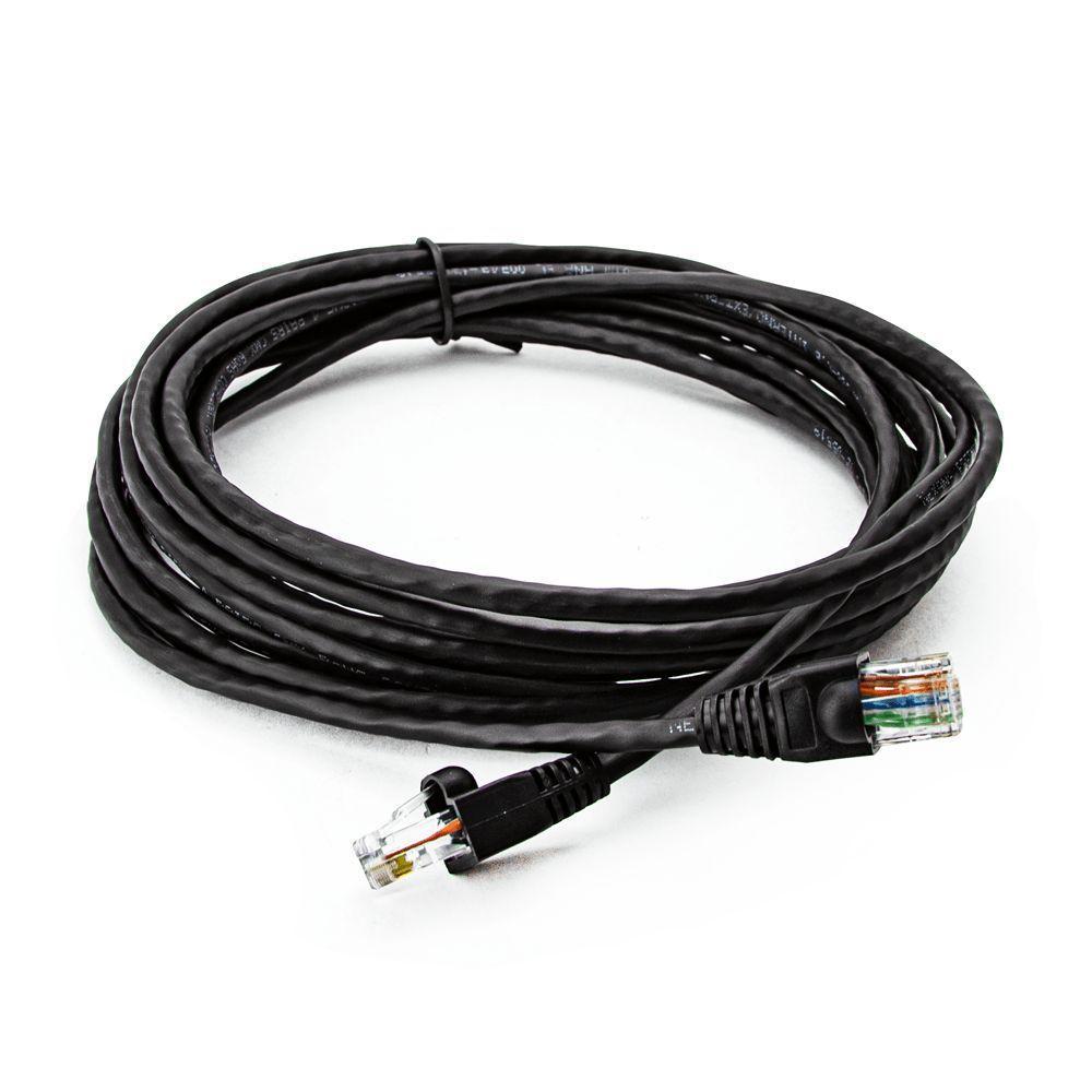 Cabo De Rede Nexans Cat5e Montado Preto - 15 Metros - 1