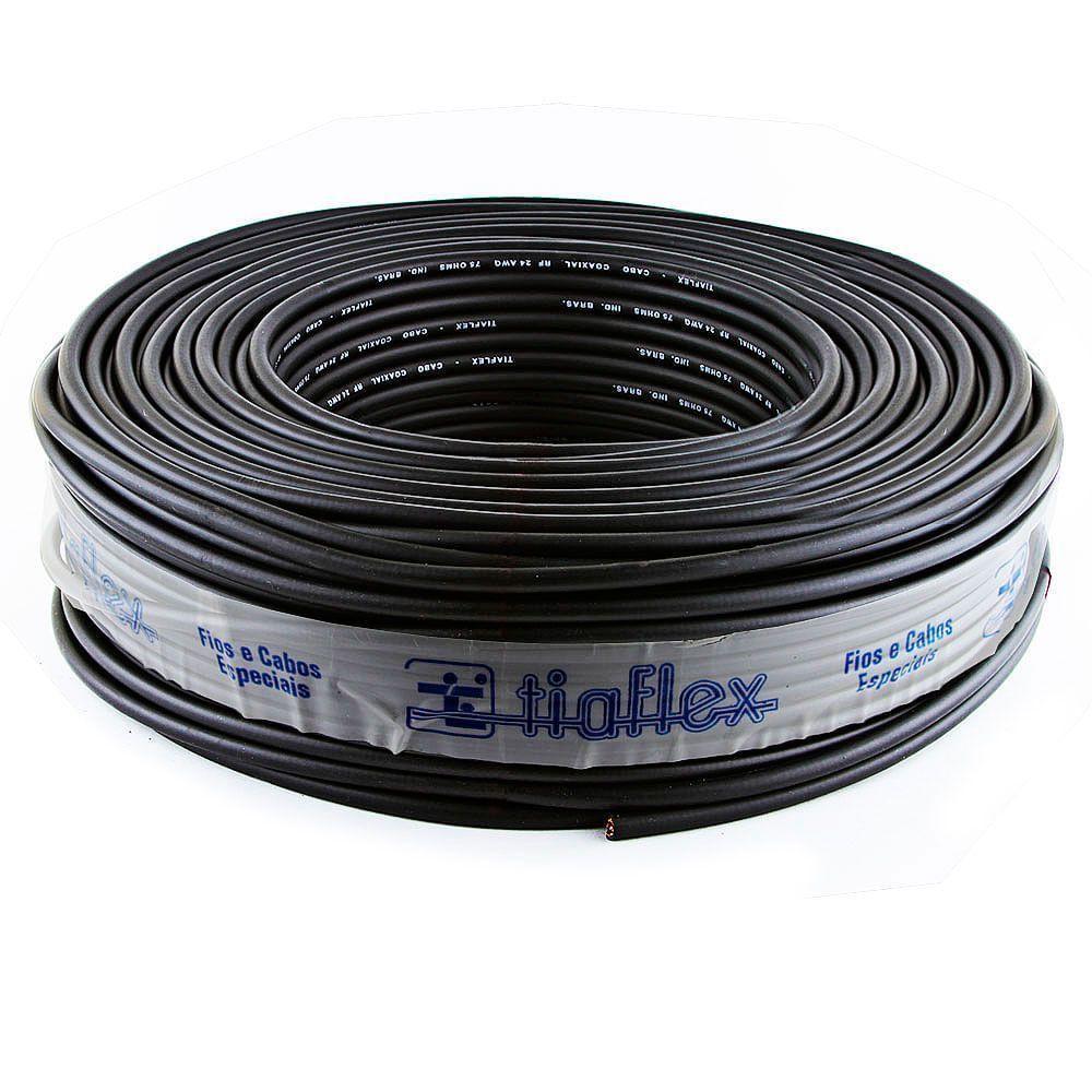 Cabo Coaxial Digital 75 Ohms Blindado Cristal - 60 Metros - 1