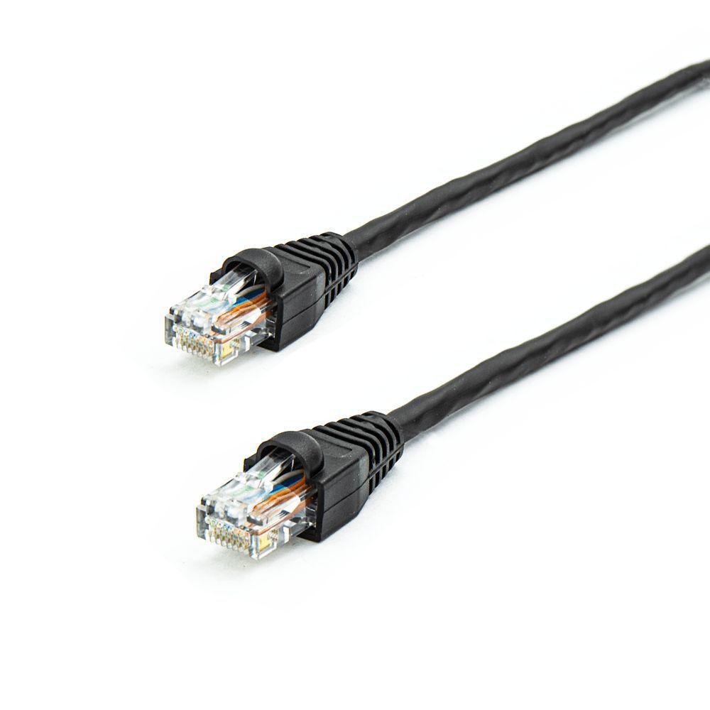 Cabo De Rede Nexans Cat5e Montado Preto - 70 Metros - 2