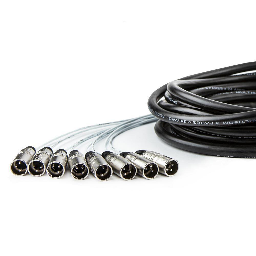 Multicabos Xlr 8 Vias Santo Angelo - 25 Mt - 2