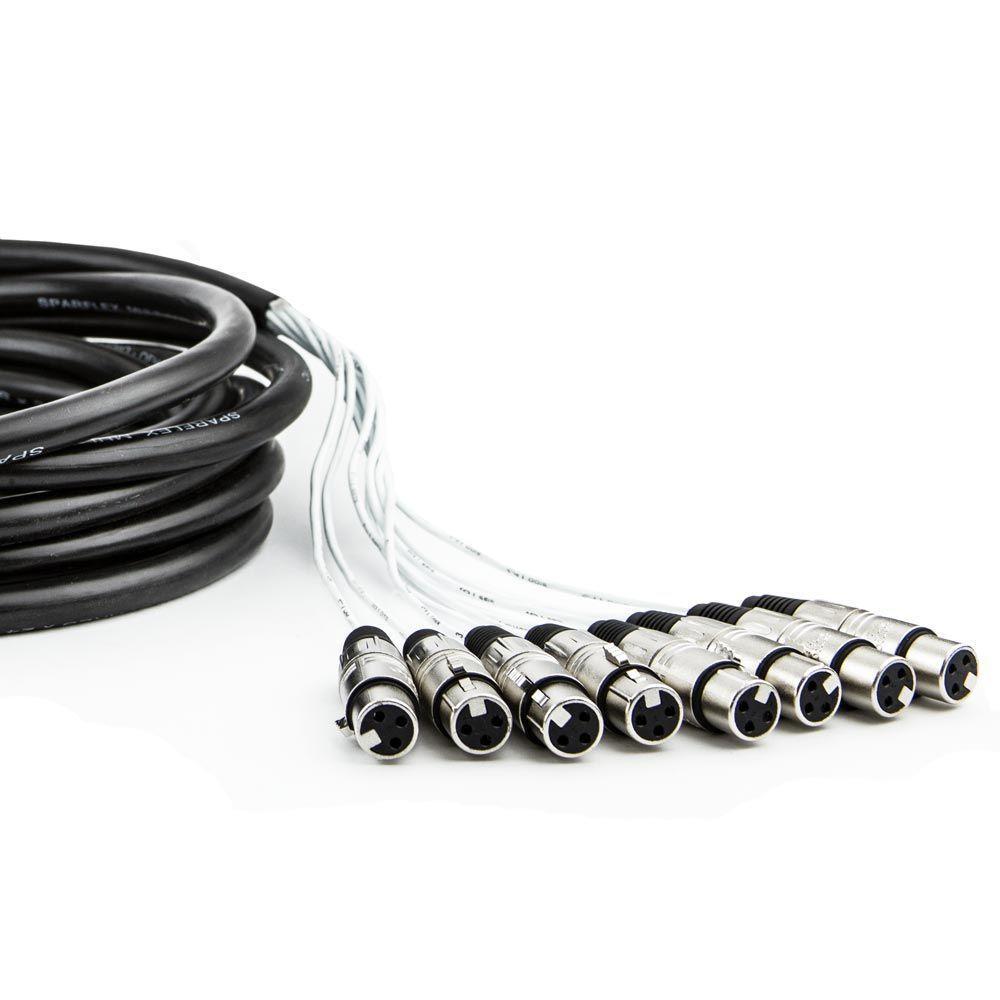 Multicabos Xlr 8 Vias Santo Angelo - 20 Metros - 2