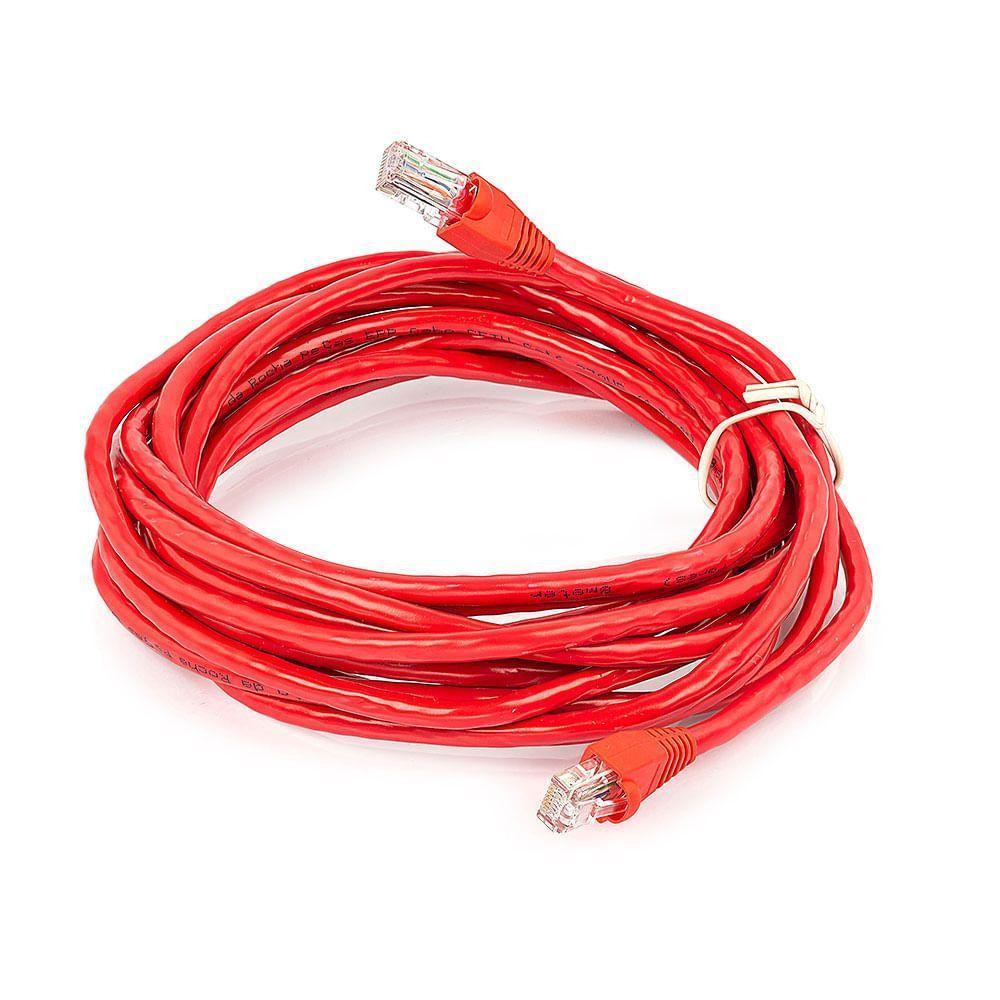 Patch Cord Cat5e Montado Vermelho - 80 Metros - 1