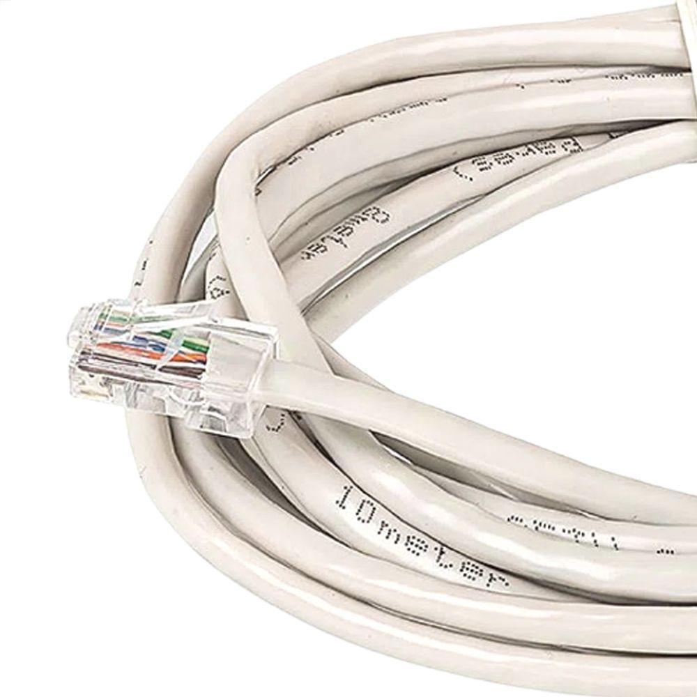 Cabo De Rede Cat5e Montado Branco - 55 Metros - 6