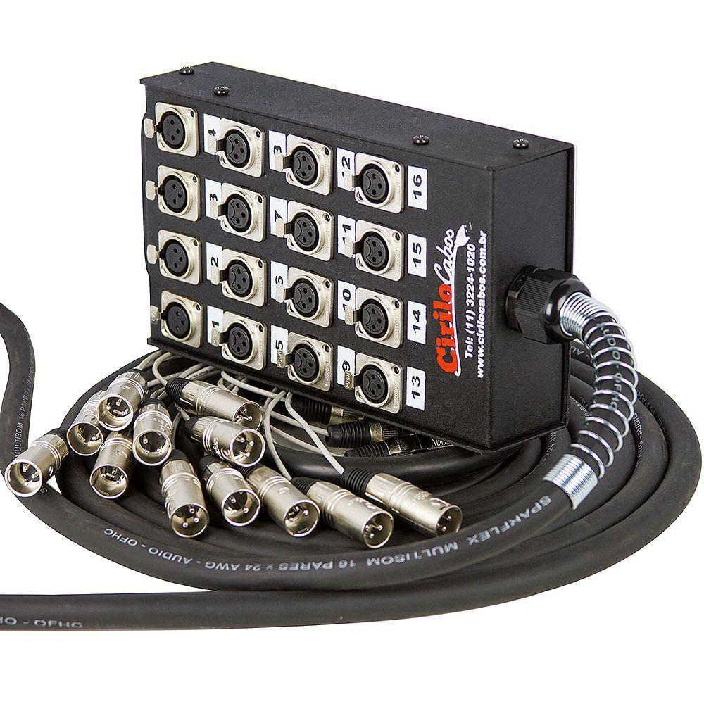 Medusa 16 Vias Montada Com Conectores Santo ângelo 10 Metros - 1