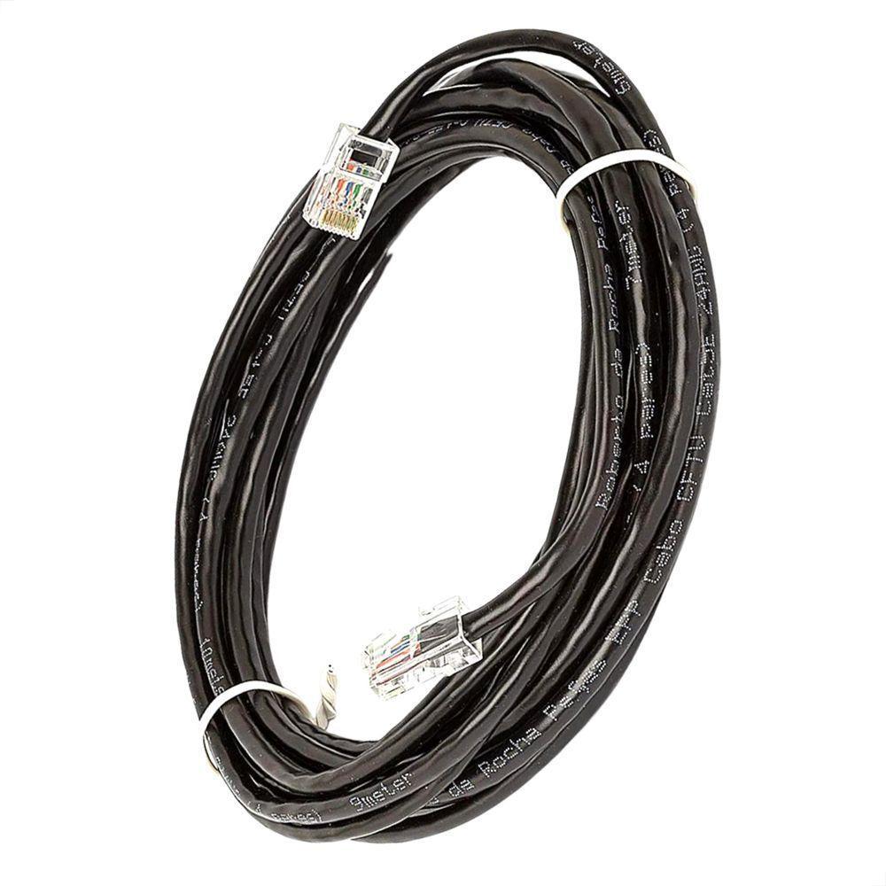 Cabo De Rede Cat5e Montado Preto - 60 Metros - 2