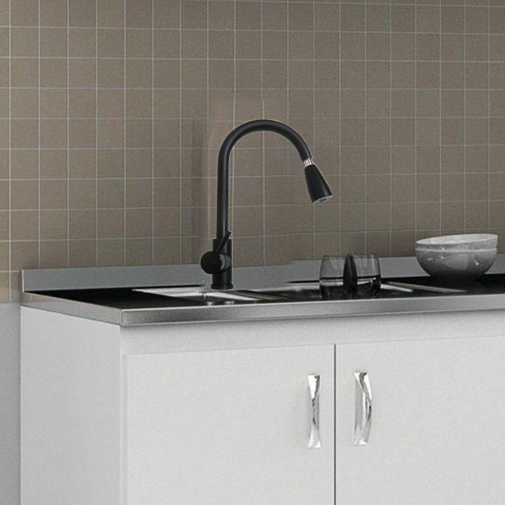 Torneira Goumet Pull Down Monocomando Misturador Agua Quente Bancada Cozinha - 4