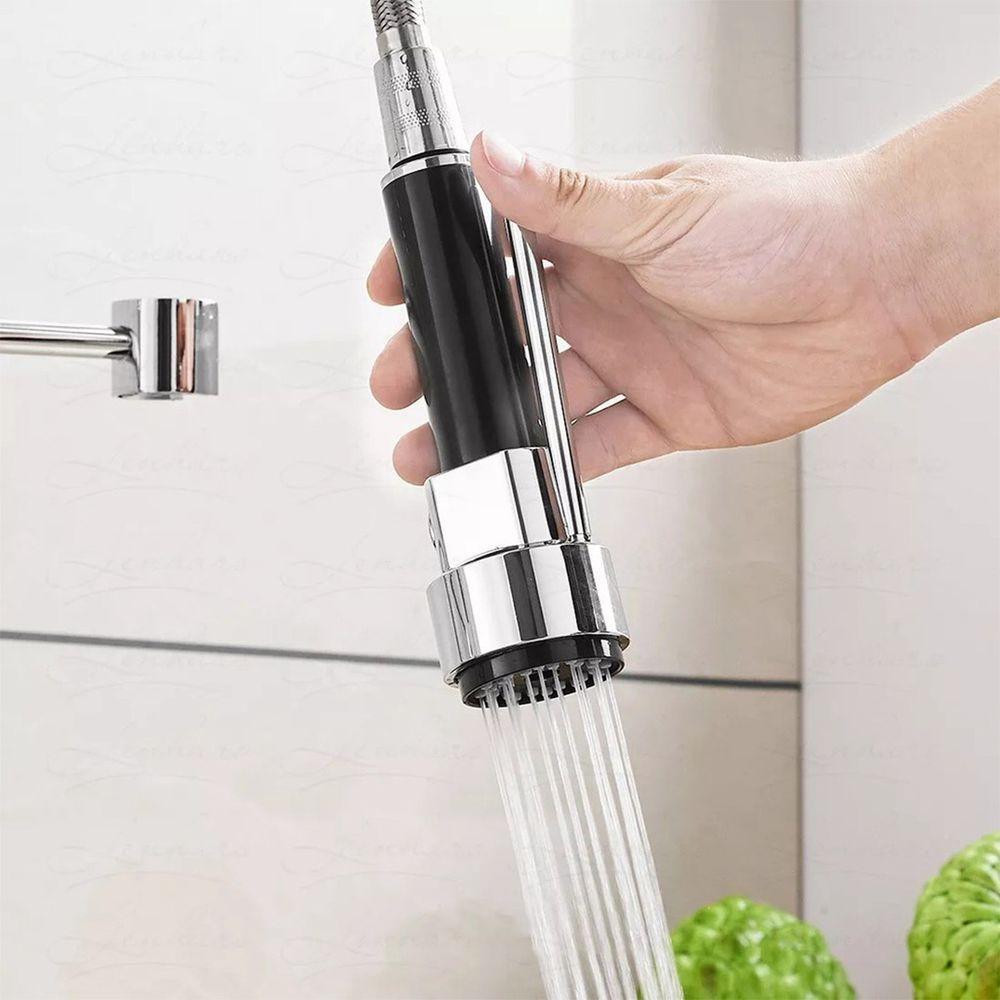 Torneira Monocomando Dois Jatos Misturar Agua Quente Fria Cozinha Gourmet Mesa Cuba Bancada Luxo - 8