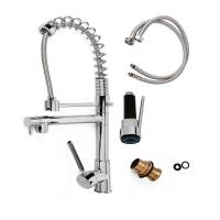 Torneira Monocomando Dois Jatos Misturar Agua Quente Fria Cozinha Gourmet Mesa Cuba Bancada Luxo - 9