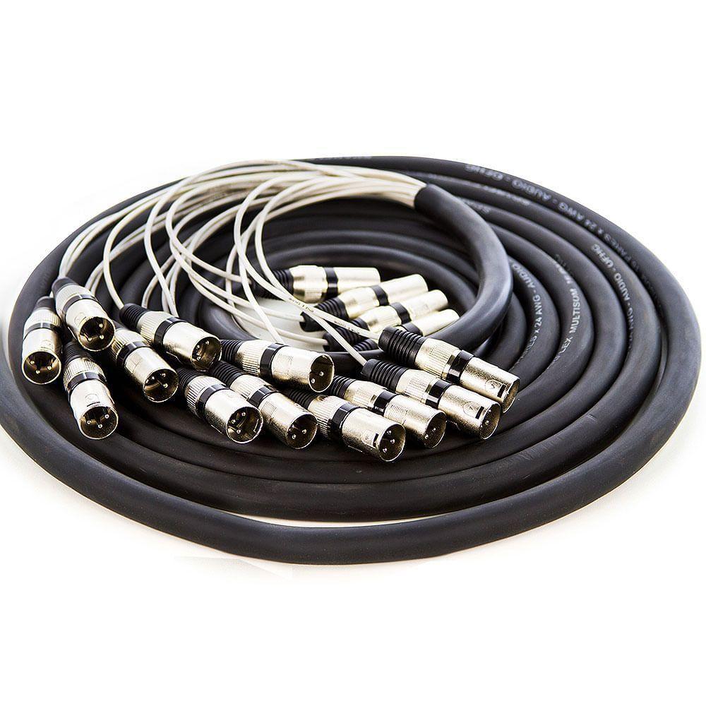Multicabos Conectores Xlr 16 Vias Cirilo Cabos - 50 Mt - 2