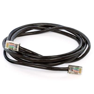 Cabo De Rede Blindado Cat5e Com Rj45 Preto - 50 Metros