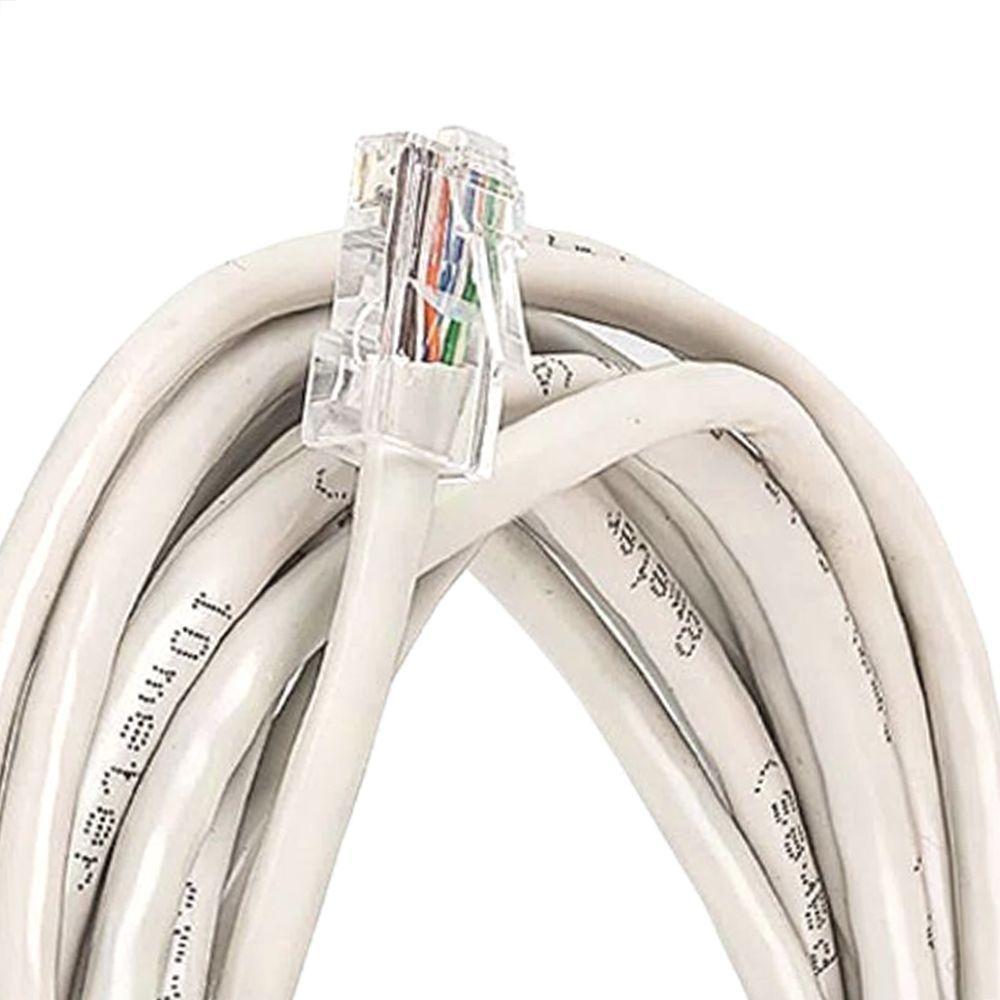 Cabo De Rede Cat5e Montado Branco - 95 Metros - 3