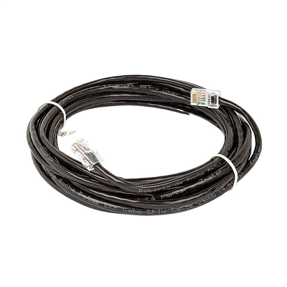 Cabo De Rede Cat5e Montado Preto - 20 Metros - 1