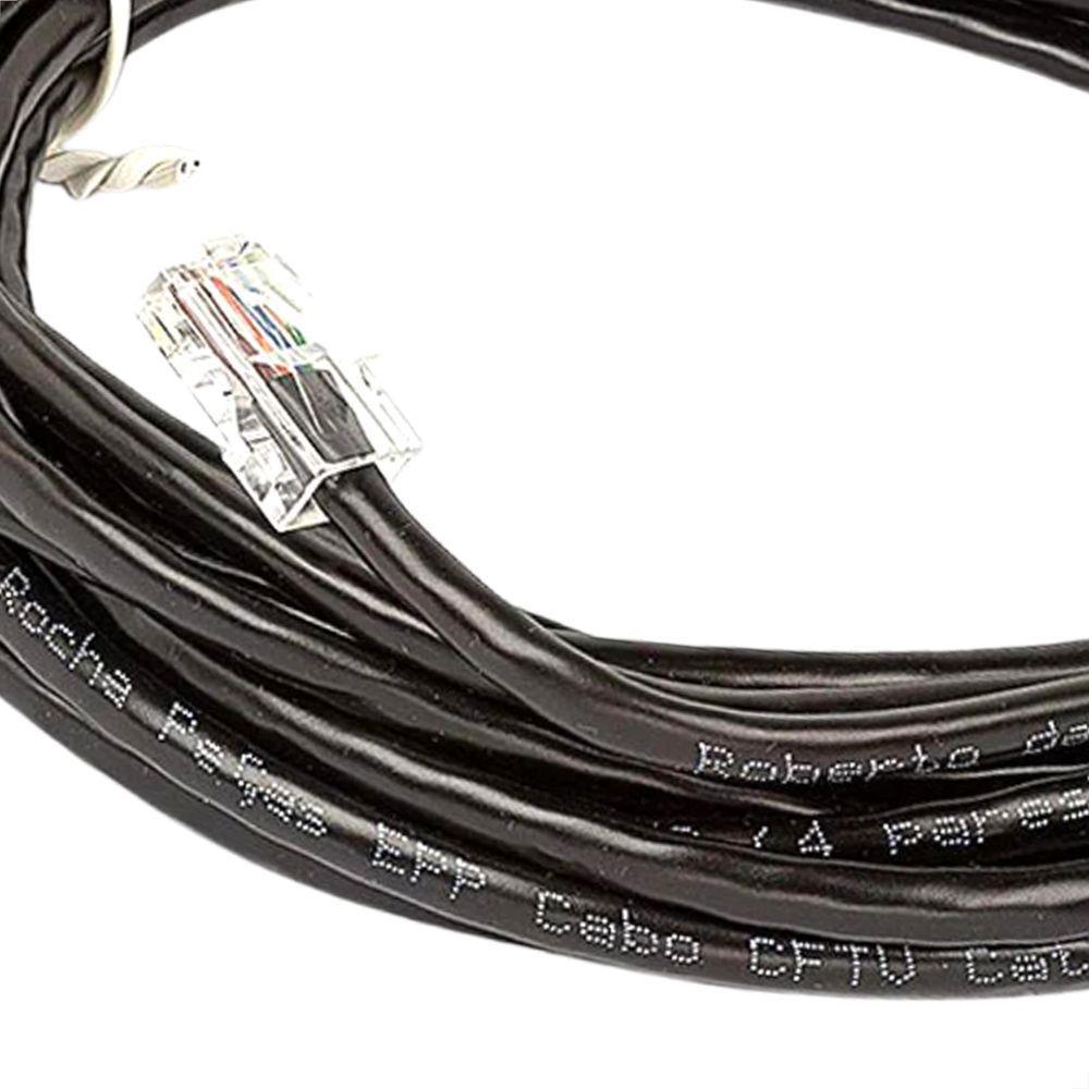 Cabo De Rede Cat5e Montado Preto - 95 Metros - 3