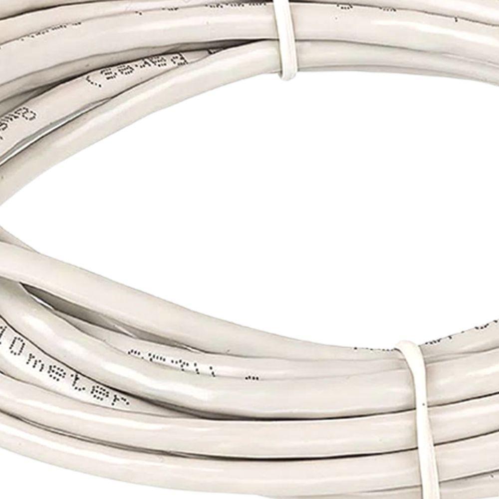 Cabo De Rede Cat5e Montado Branco - 40 Metros - 5