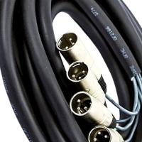 Multicabos Com Conectores Xlr 6 Vias - Cirilo Cabos, 90mts - 2