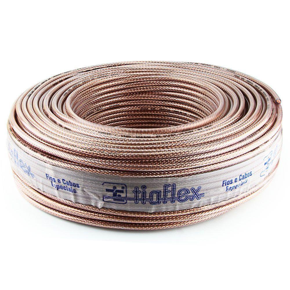 Cabo Coaxial Digital 75 Ohms Blindado Preto - 60 Metros - 1