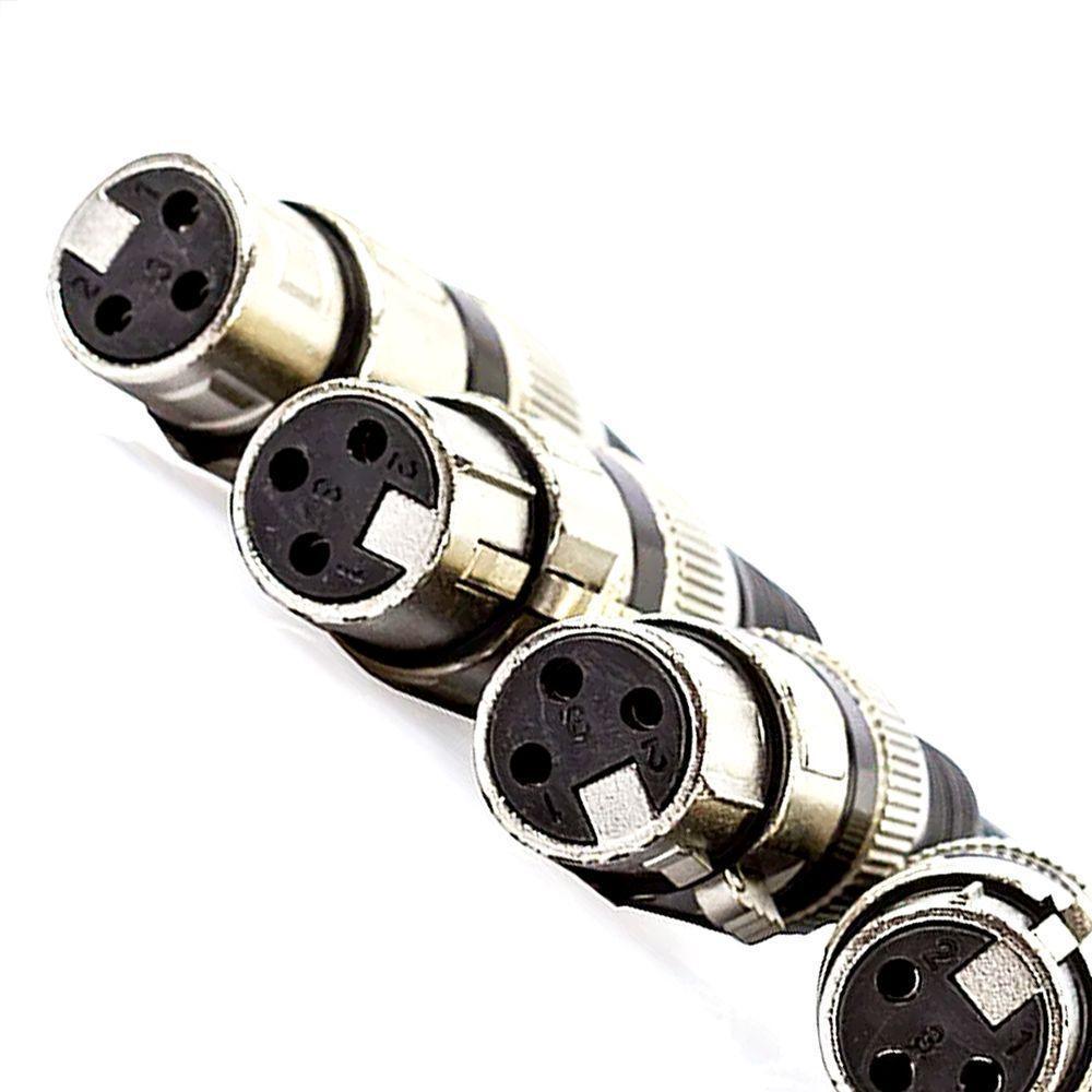 Multicabos Com Conectores Xlr 6 Vias - Cirilo Cabos, 13mts - 4