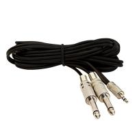 Cabo P2 Estéreo Para 2 P10 Mono - 2 Metros - 1