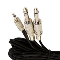 Cabo P2 Estéreo Para 2 P10 Mono - 2 Metros - 5