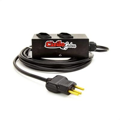 Extensão Cabo Pp 3x1,50 De 2 Tomadas 20a - 5 Metros