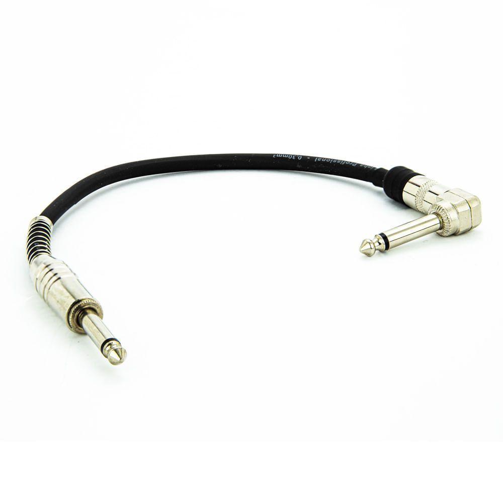 Cabo Adaptador P10 90° Mono - Para 1 P10 180° Mono - 50 Cm - 1