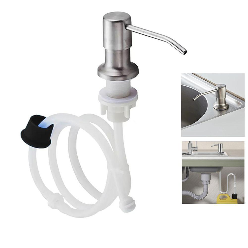 Dispenser Sabao Liquido Detergente Cuba Pia Flexivel Multiuso Suporte - 1