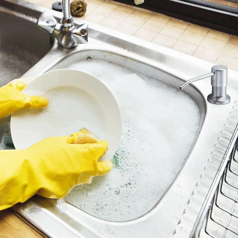 Dispenser Sabao Liquido Detergente Cuba Pia Flexivel Multiuso Suporte - 2