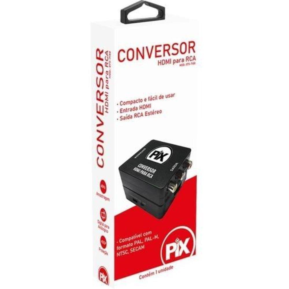 Conversor Hdmi Para Rca Preto Pix [f002] - 3