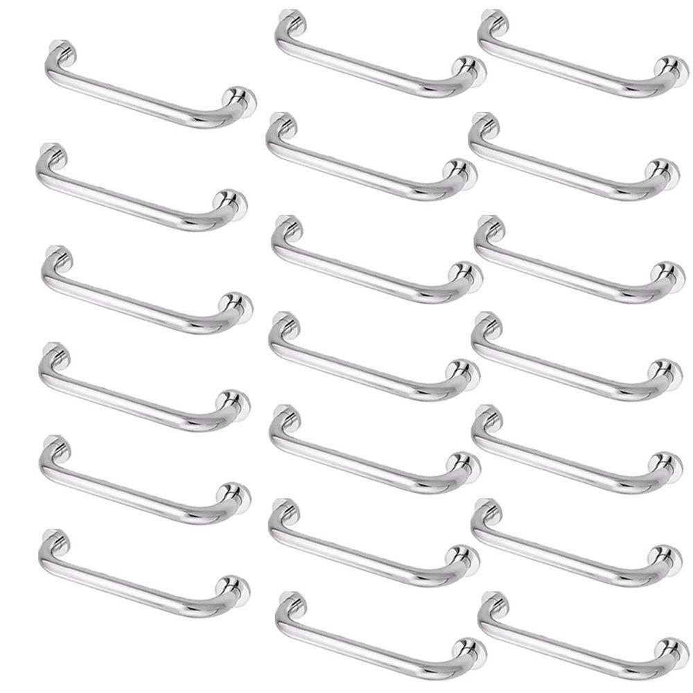 Barra Alça Apoio Kit 20 Uni Inox 30cm Deficiente Idoso Gestante Criança - 1