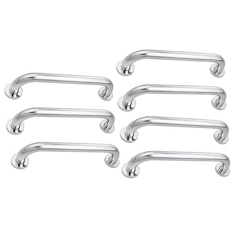 Alça De Apoio Barra Inox 30cm Kit 7 Unidades Idoso Banheiro Acessibilidade Box Quarto Corrimao - 1