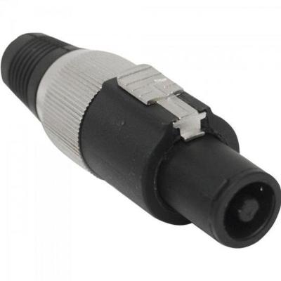 Conector Speakon De Linha Macho 4 Pólos Pgsp0004 Preto-cinza Storm - Pct - 10 [f002]