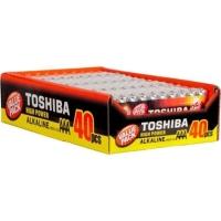 Pilha Alcalina Aaa 1,5v Lr03gcp (c-40 Pilhas) Toshiba [f002]