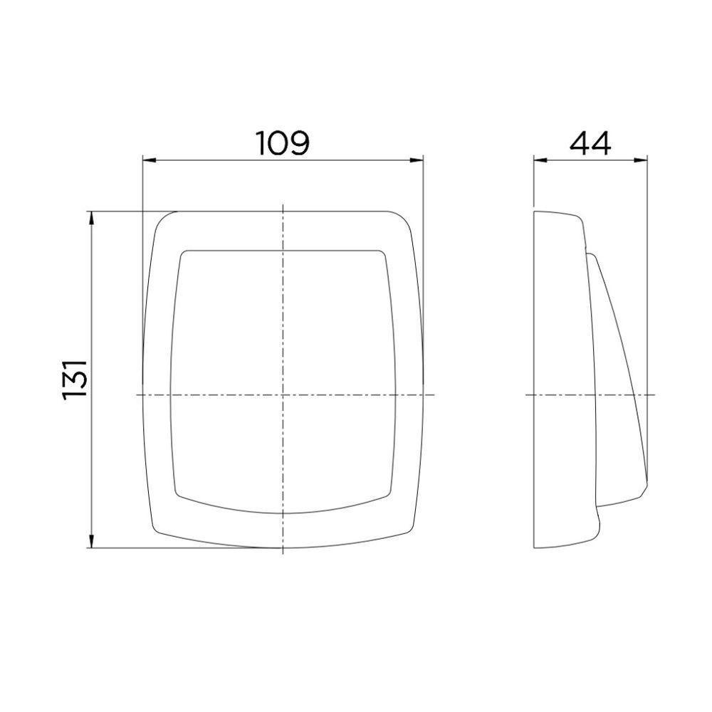 Acabamento Para Válvula De Descarga Salvágua Box - Docol Branco - 2