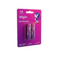 Pilha Recarregável Aa Elgin 2700mah Cartela Com 02 Unidades [f108] - 1