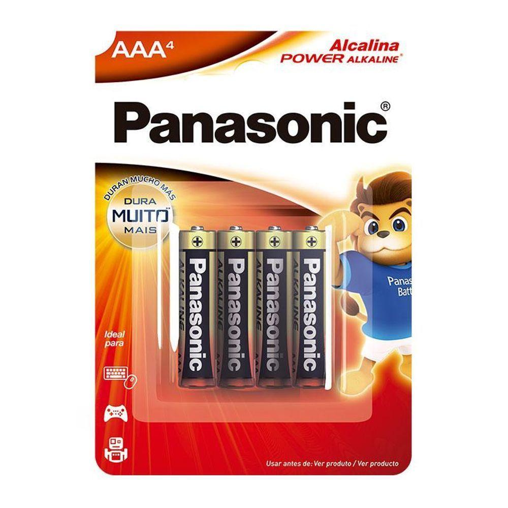 Pilha Alcalina Aaa Sm-4 Panasonic Lr03xab-4b192 [f108] - 1
