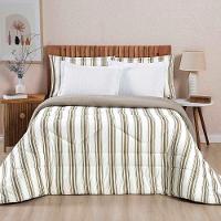 Edredom Mimis Casal King Tecido Malha Dupla Face 100% Algodão Extra Macio - Cáqui - 2