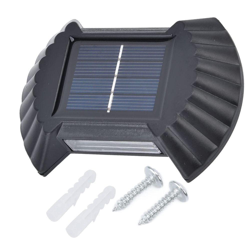 Luminaria Solar Parede Led Arandela Spot Balizador Resistente 4 Und Enfeite Jardim Quintal - 2