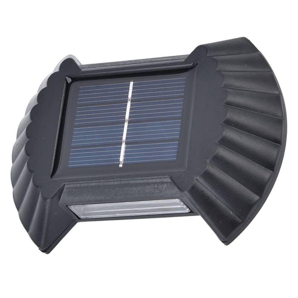 Luminaria Solar Parede Led Arandela Spot Balizador Resistente 4 Und Enfeite Jardim Quintal - 3